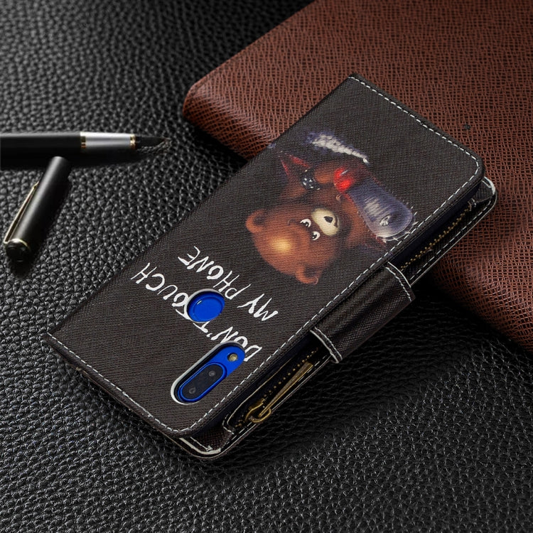 For Xiaomi Redmi 7 Colored Drawing Pattern Zipper Horizontal Flip Leather Case with Holder & Card Slots & Wallet
