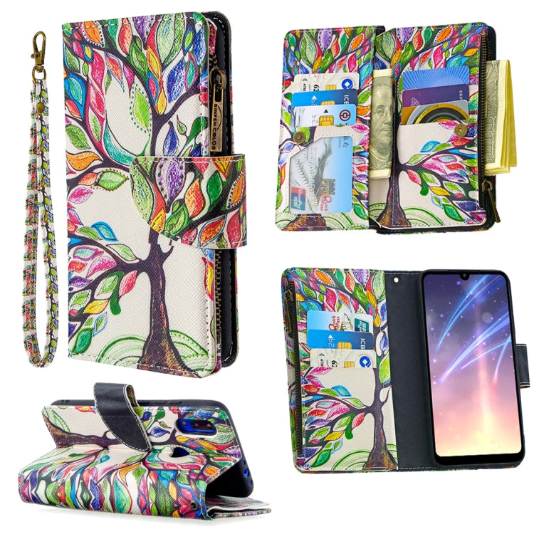 For Xiaomi Redmi 7 Colored Drawing Pattern Zipper Horizontal Flip Leather Case with Holder & Card Slots & Wallet