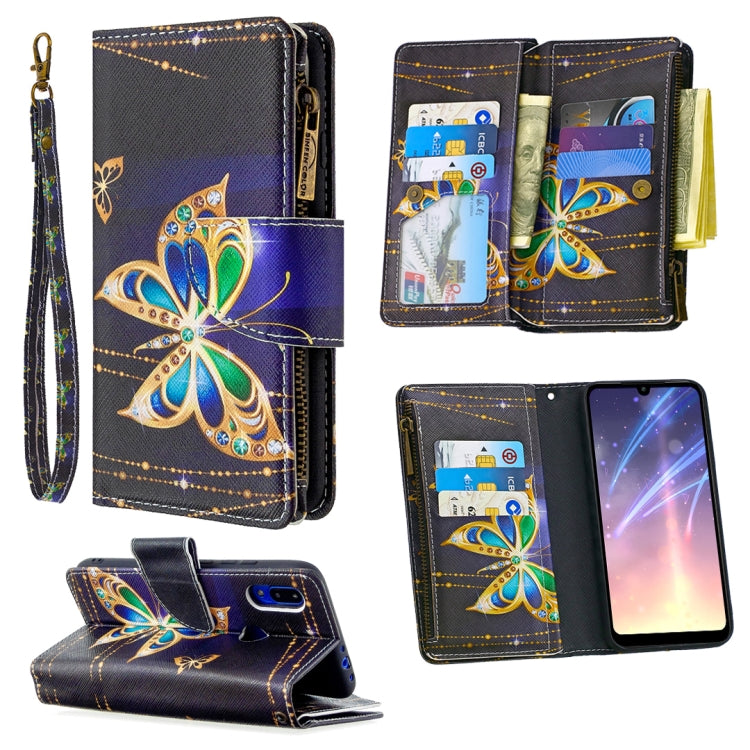 For Xiaomi Redmi 7 Colored Drawing Pattern Zipper Horizontal Flip Leather Case with Holder & Card Slots & Wallet