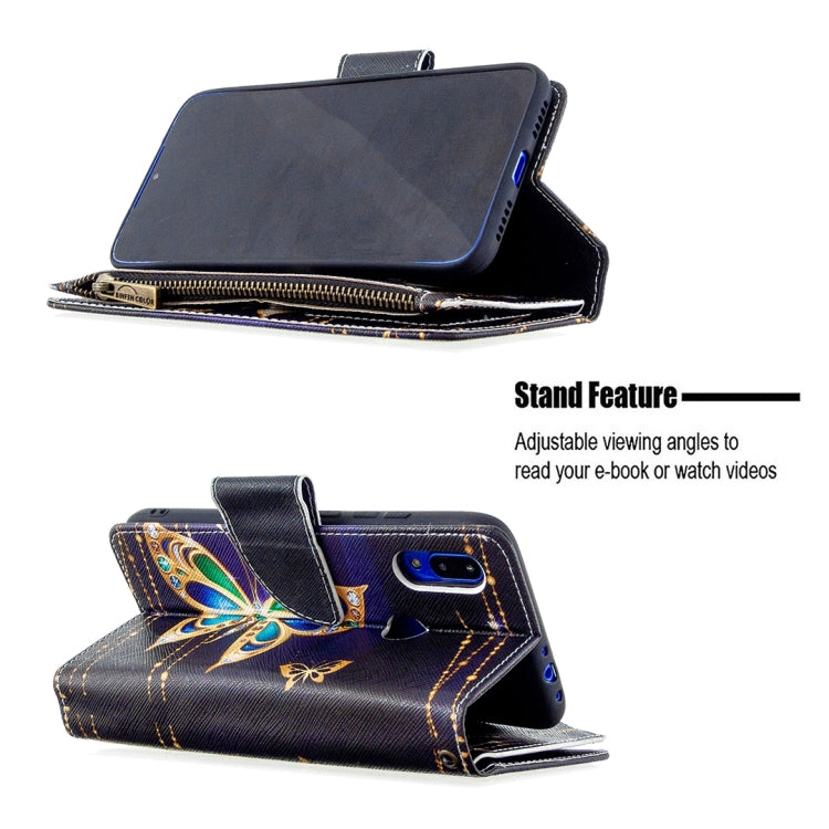 For Xiaomi Redmi 7 Colored Drawing Pattern Zipper Horizontal Flip Leather Case with Holder & Card Slots & Wallet