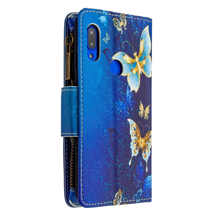 For Xiaomi Redmi 7 Colored Drawing Pattern Zipper Horizontal Flip Leather Case with Holder & Card Slots & Wallet