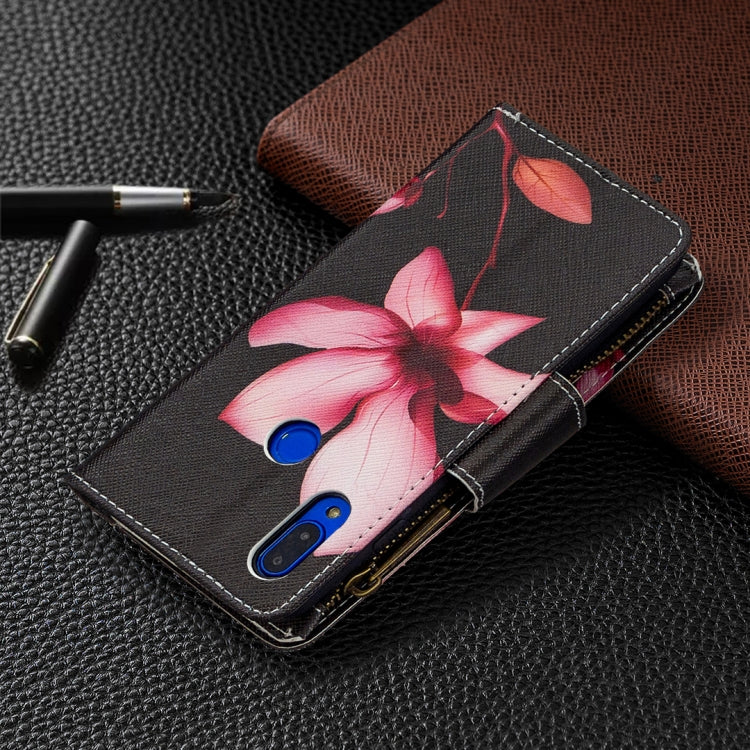 For Xiaomi Redmi 7 Colored Drawing Pattern Zipper Horizontal Flip Leather Case with Holder & Card Slots & Wallet