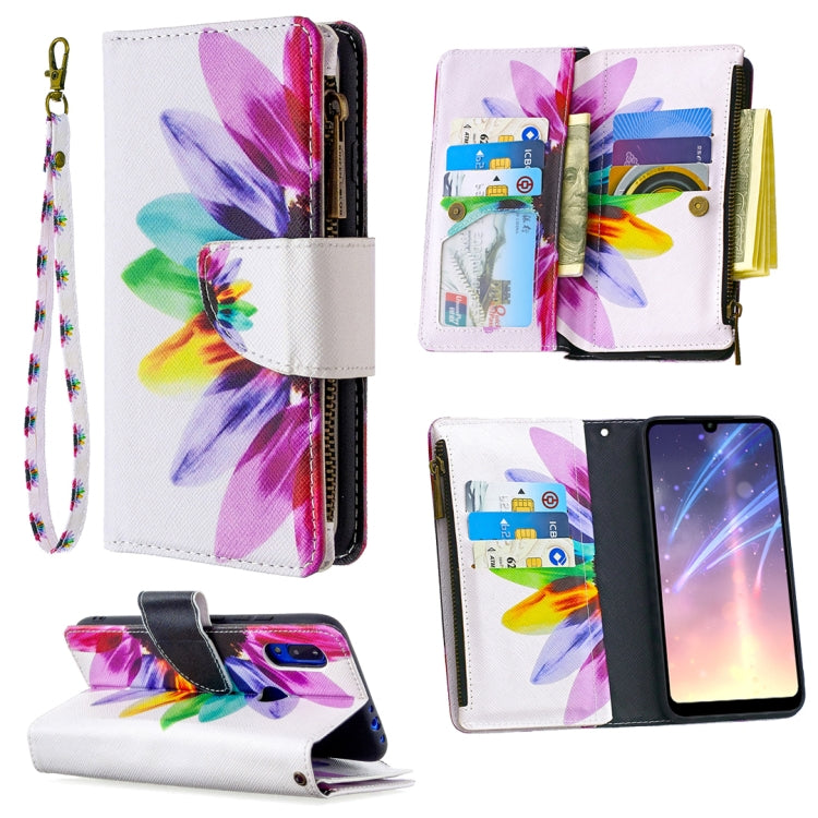 For Xiaomi Redmi 7 Colored Drawing Pattern Zipper Horizontal Flip Leather Case with Holder & Card Slots & Wallet