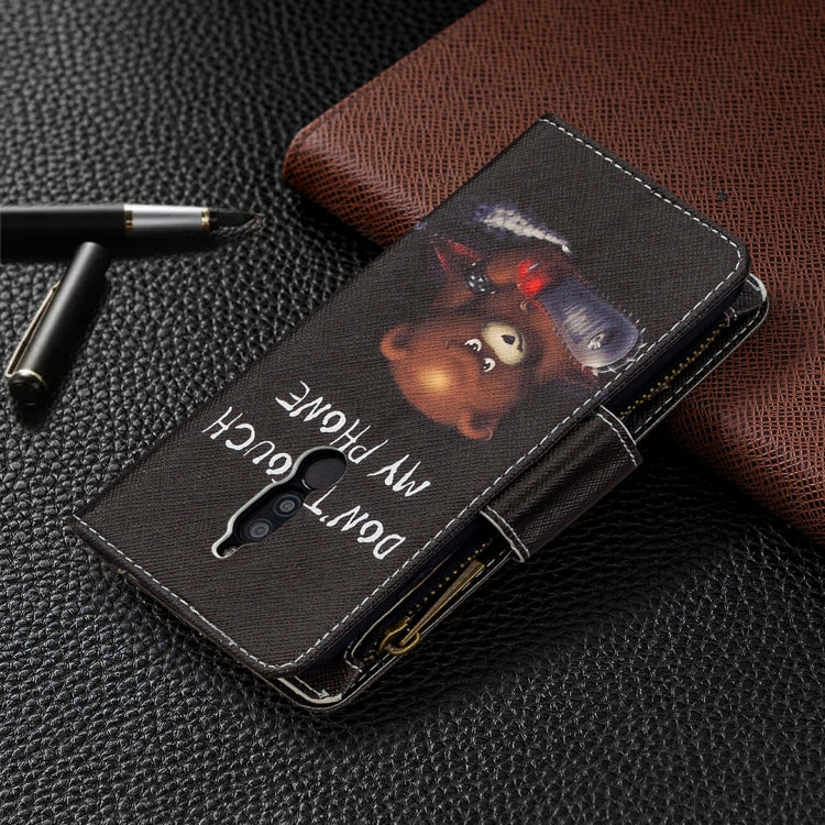 For Xiaomi Redmi 8 Colored Drawing Pattern Zipper Horizontal Flip Leather Case with Holder & Card Slots & Wallet