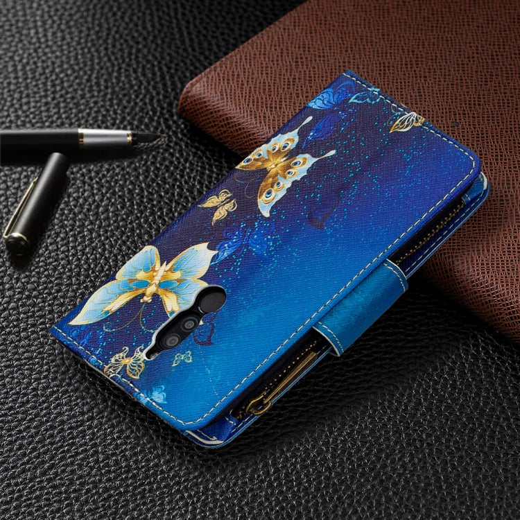 For Xiaomi Redmi 8 Colored Drawing Pattern Zipper Horizontal Flip Leather Case with Holder & Card Slots & Wallet