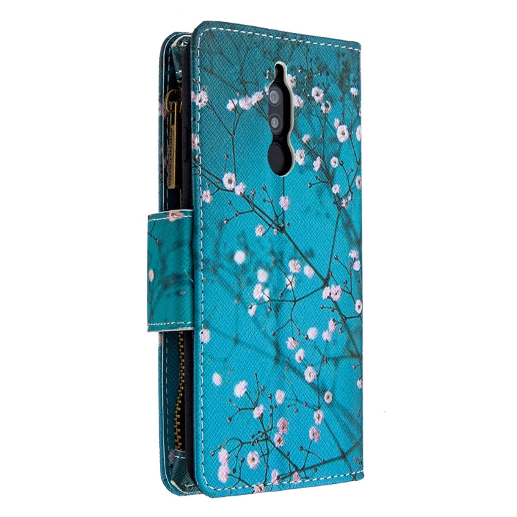 For Xiaomi Redmi 8 Colored Drawing Pattern Zipper Horizontal Flip Leather Case with Holder & Card Slots & Wallet