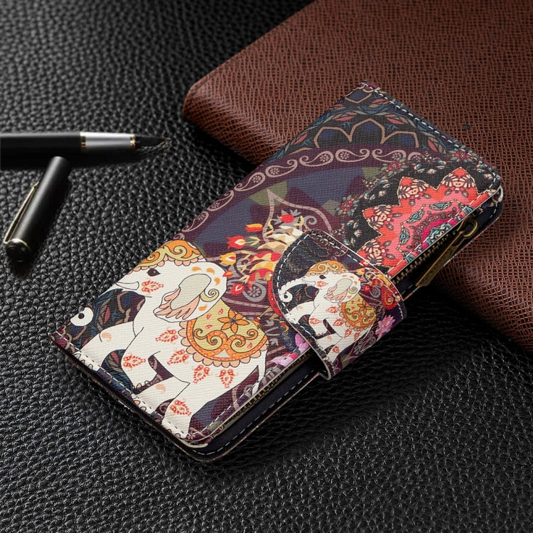 For Xiaomi Redmi 8 Colored Drawing Pattern Zipper Horizontal Flip Leather Case with Holder & Card Slots & Wallet