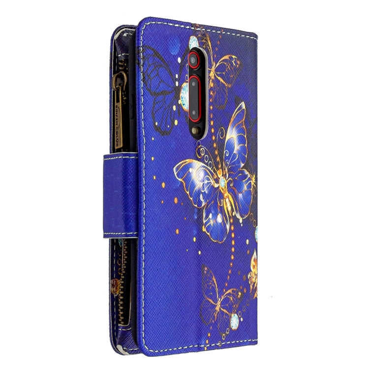 For Xiaomi Redmi K20 / Mi 9T Colored Drawing Pattern Zipper Horizontal Flip Leather Case with Holder & Card Slots & Wallet
