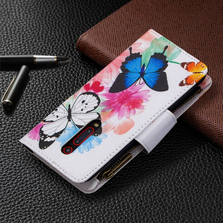 For Xiaomi Redmi K20 / Mi 9T Colored Drawing Pattern Zipper Horizontal Flip Leather Case with Holder & Card Slots & Wallet