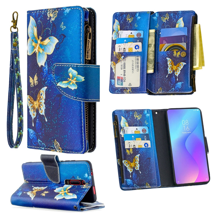 For Xiaomi Redmi K20 / Mi 9T Colored Drawing Pattern Zipper Horizontal Flip Leather Case with Holder & Card Slots & Wallet