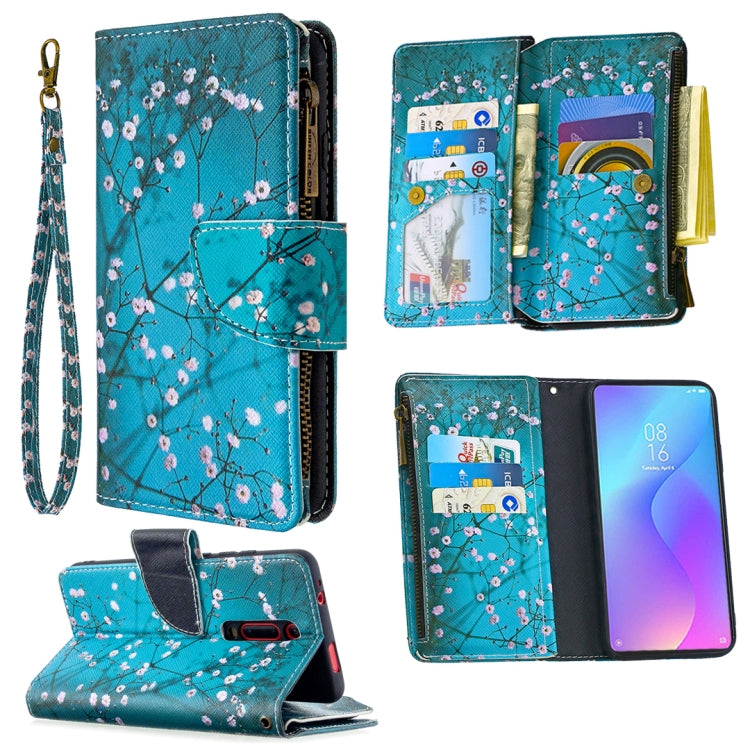 For Xiaomi Redmi K20 / Mi 9T Colored Drawing Pattern Zipper Horizontal Flip Leather Case with Holder & Card Slots & Wallet