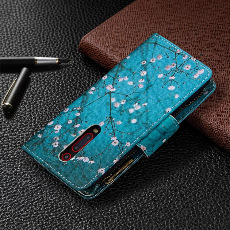 For Xiaomi Redmi K20 / Mi 9T Colored Drawing Pattern Zipper Horizontal Flip Leather Case with Holder & Card Slots & Wallet