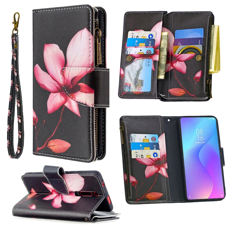 For Xiaomi Redmi K20 / Mi 9T Colored Drawing Pattern Zipper Horizontal Flip Leather Case with Holder & Card Slots & Wallet
