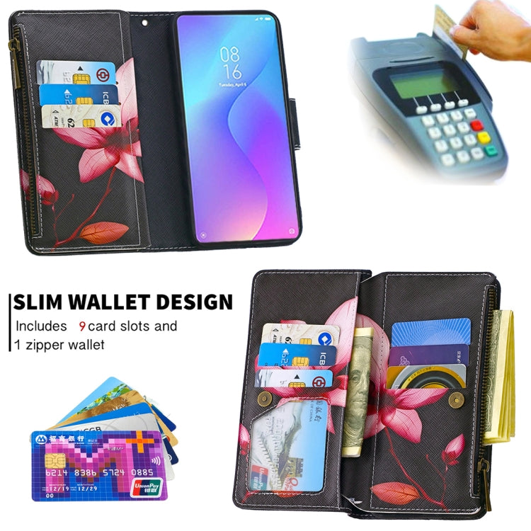 For Xiaomi Redmi K20 / Mi 9T Colored Drawing Pattern Zipper Horizontal Flip Leather Case with Holder & Card Slots & Wallet
