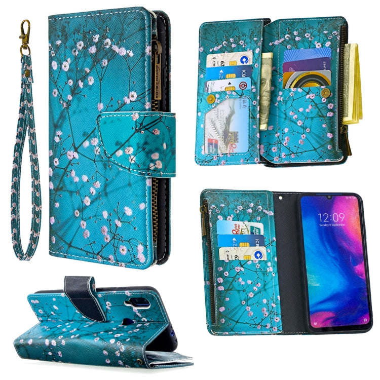 For Xiaomi Redmi Note 7 Colored Drawing Pattern Zipper Horizontal Flip Leather Case with Holder & Card Slots & Wallet