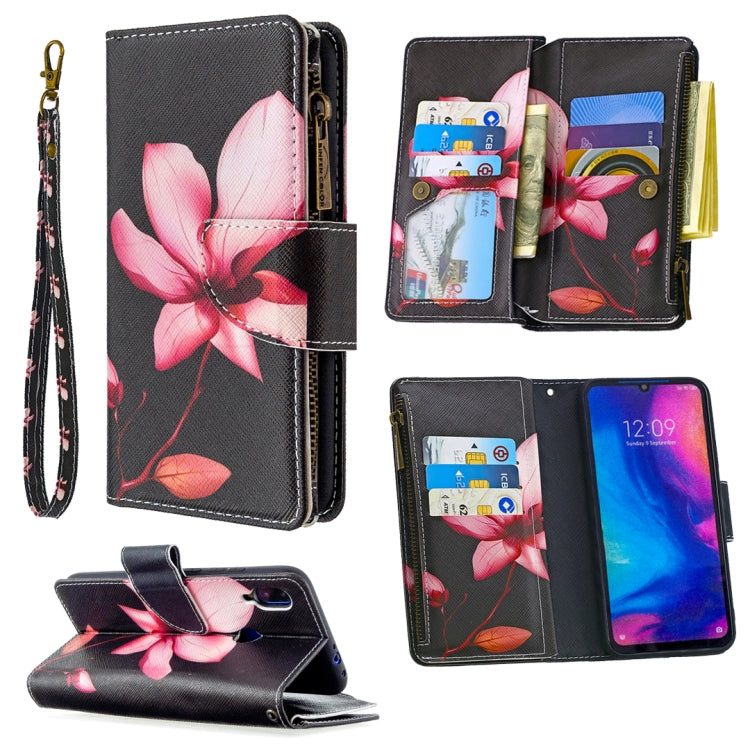 For Xiaomi Redmi Note 7 Colored Drawing Pattern Zipper Horizontal Flip Leather Case with Holder & Card Slots & Wallet