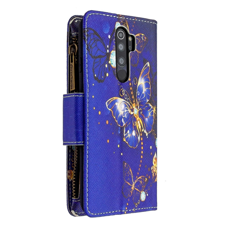 For Xiaomi Redmi Note 8 Pro Colored Drawing Pattern Zipper Horizontal Flip Leather Case with Holder & Card Slots & Wallet