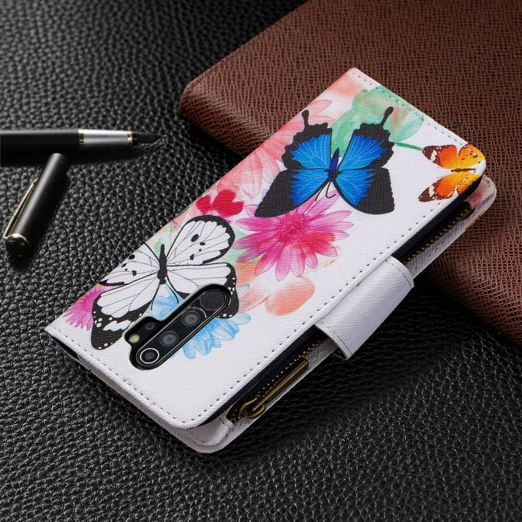 For Xiaomi Redmi Note 8 Pro Colored Drawing Pattern Zipper Horizontal Flip Leather Case with Holder & Card Slots & Wallet