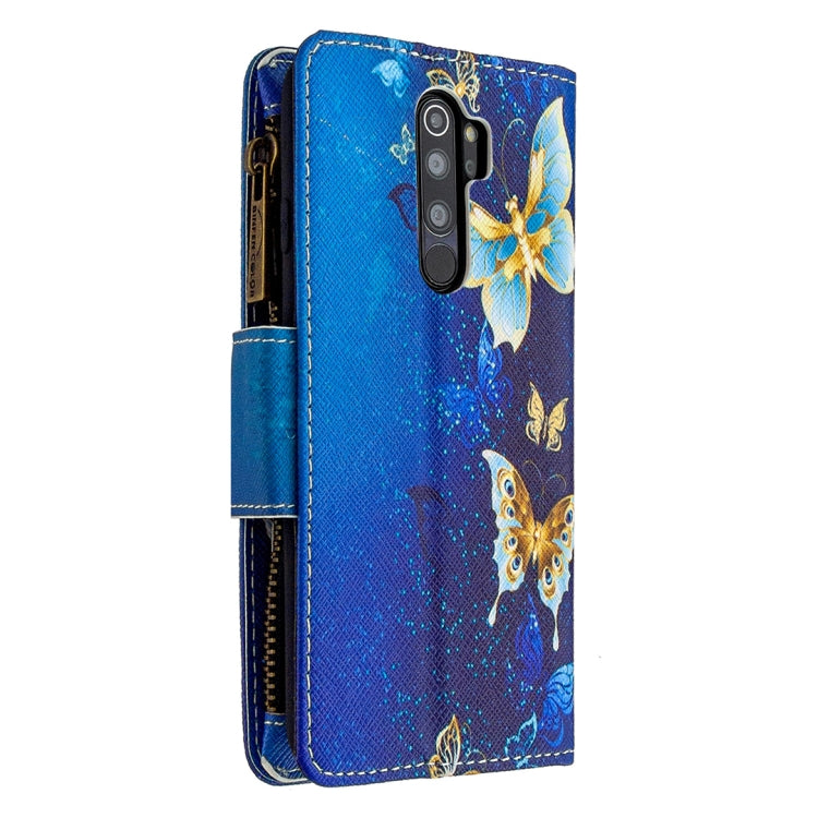 For Xiaomi Redmi Note 8 Pro Colored Drawing Pattern Zipper Horizontal Flip Leather Case with Holder & Card Slots & Wallet