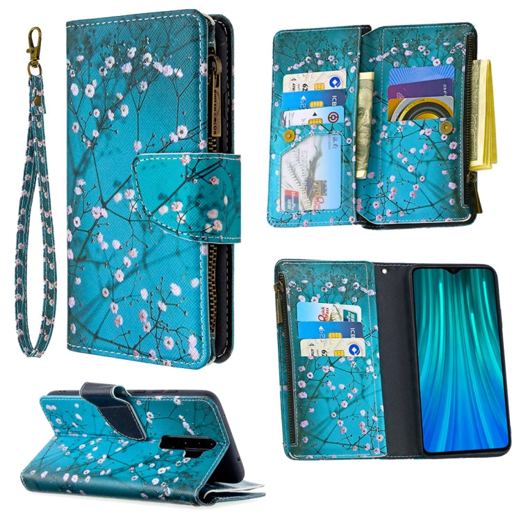 For Xiaomi Redmi Note 8 Pro Colored Drawing Pattern Zipper Horizontal Flip Leather Case with Holder & Card Slots & Wallet