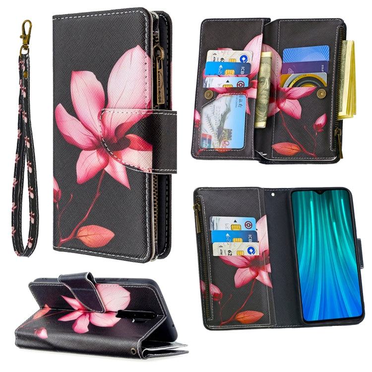 For Xiaomi Redmi Note 8 Pro Colored Drawing Pattern Zipper Horizontal Flip Leather Case with Holder & Card Slots & Wallet