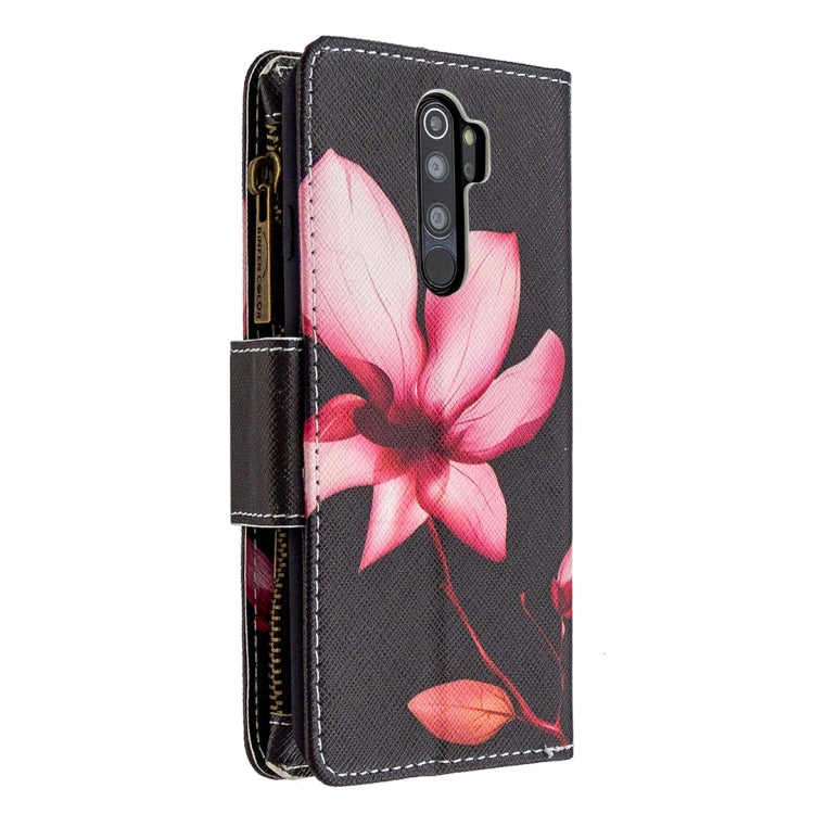 For Xiaomi Redmi Note 8 Pro Colored Drawing Pattern Zipper Horizontal Flip Leather Case with Holder & Card Slots & Wallet