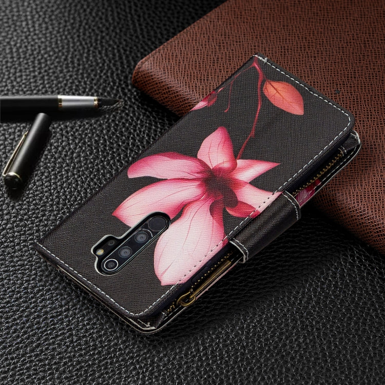 For Xiaomi Redmi Note 8 Pro Colored Drawing Pattern Zipper Horizontal Flip Leather Case with Holder & Card Slots & Wallet