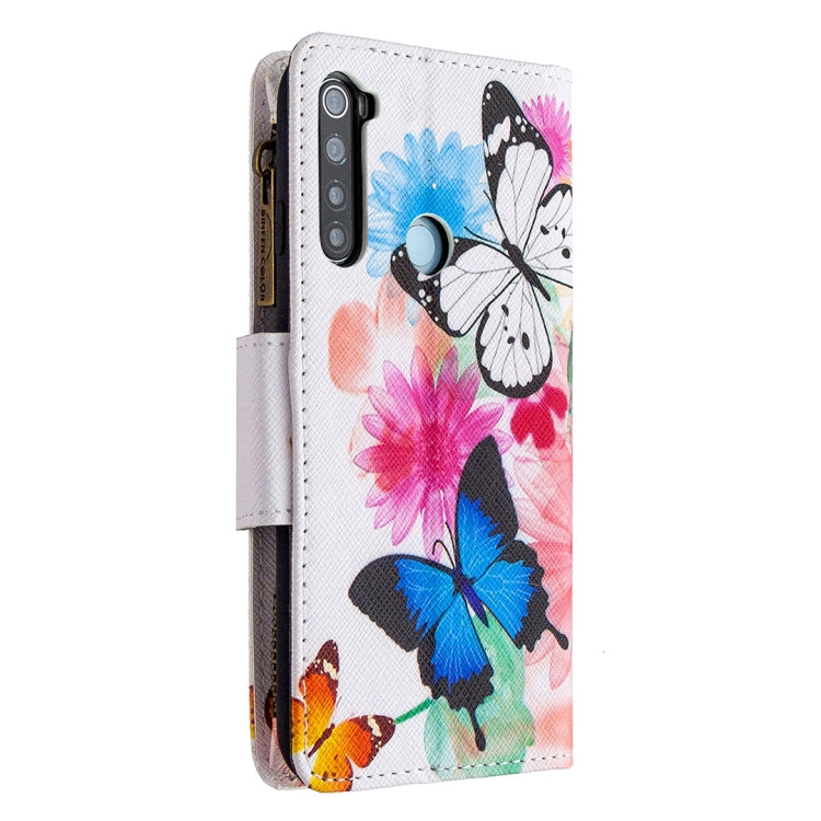 For Xiaomi Redmi Note 8 Colored Drawing Pattern Zipper Horizontal Flip Leather Case with Holder & Card Slots & Wallet