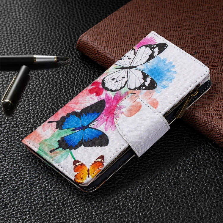For Xiaomi Redmi Note 8 Colored Drawing Pattern Zipper Horizontal Flip Leather Case with Holder & Card Slots & Wallet