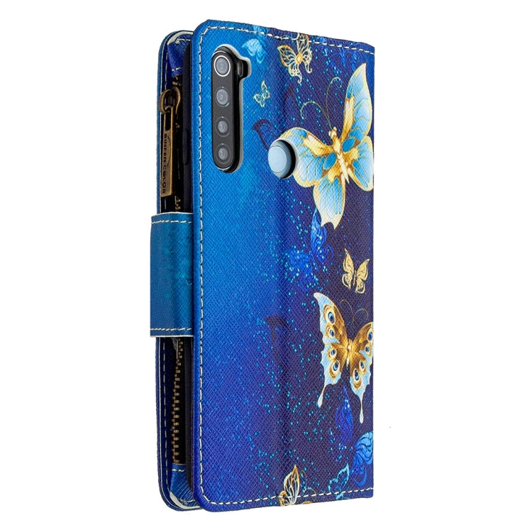 For Xiaomi Redmi Note 8 Colored Drawing Pattern Zipper Horizontal Flip Leather Case with Holder & Card Slots & Wallet
