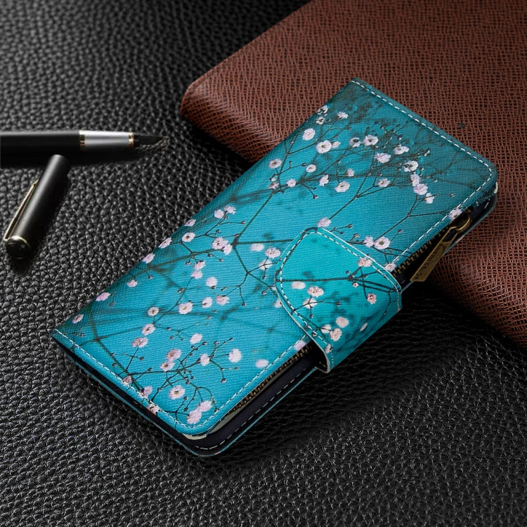 For Xiaomi Redmi Note 8 Colored Drawing Pattern Zipper Horizontal Flip Leather Case with Holder & Card Slots & Wallet