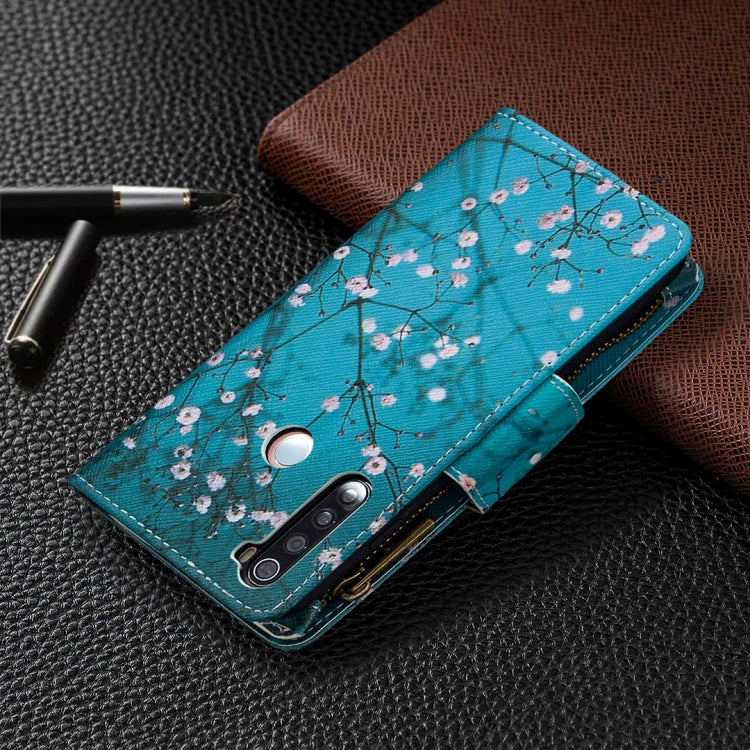 For Xiaomi Redmi Note 8 Colored Drawing Pattern Zipper Horizontal Flip Leather Case with Holder & Card Slots & Wallet