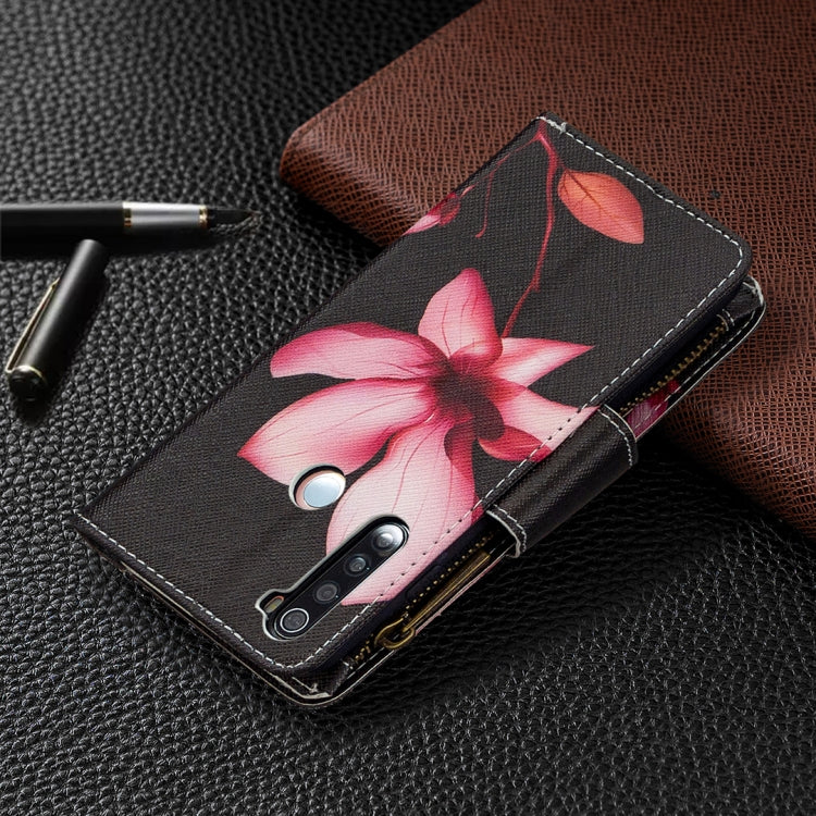 For Xiaomi Redmi Note 8 Colored Drawing Pattern Zipper Horizontal Flip Leather Case with Holder & Card Slots & Wallet