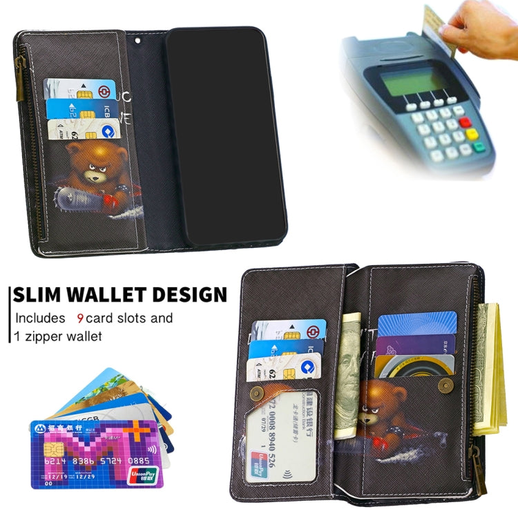For Xiaomi Redmi Note 9 Pro Colored Drawing Pattern Zipper Horizontal Flip Leather Case with Holder & Card Slots & Wallet