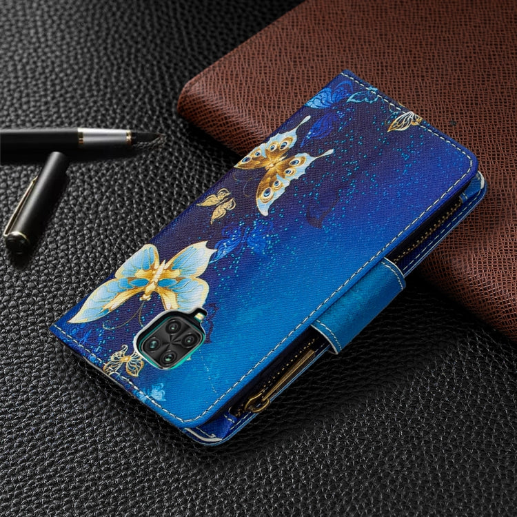 For Xiaomi Redmi Note 9 Pro Colored Drawing Pattern Zipper Horizontal Flip Leather Case with Holder & Card Slots & Wallet