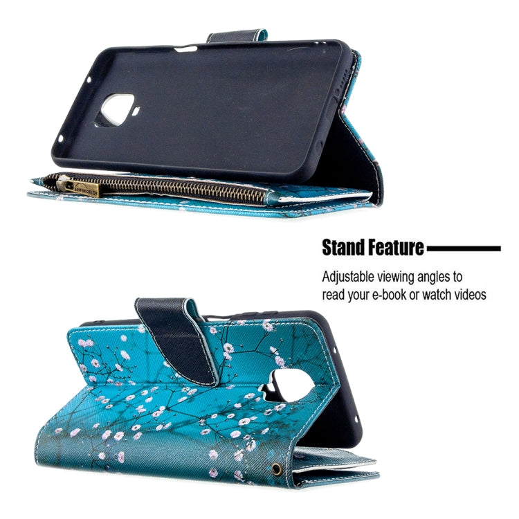 For Xiaomi Redmi Note 9 Pro Colored Drawing Pattern Zipper Horizontal Flip Leather Case with Holder & Card Slots & Wallet