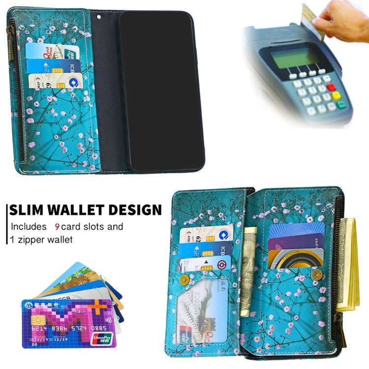 For Xiaomi Redmi Note 9 Pro Colored Drawing Pattern Zipper Horizontal Flip Leather Case with Holder & Card Slots & Wallet