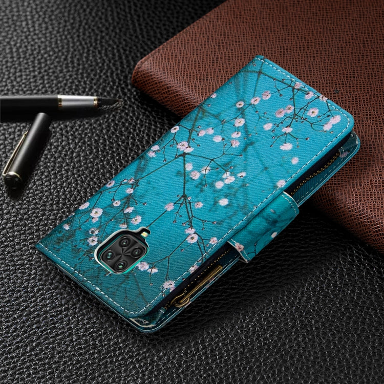 For Xiaomi Redmi Note 9 Pro Colored Drawing Pattern Zipper Horizontal Flip Leather Case with Holder & Card Slots & Wallet