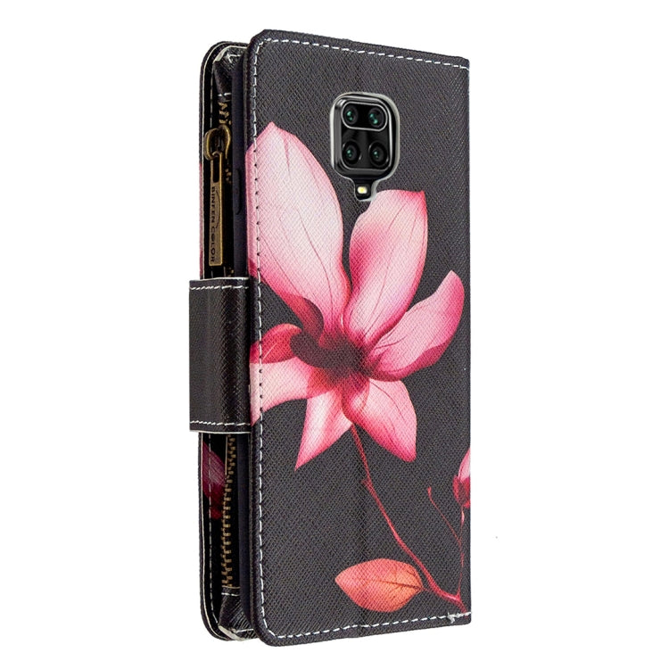 For Xiaomi Redmi Note 9 Pro Colored Drawing Pattern Zipper Horizontal Flip Leather Case with Holder & Card Slots & Wallet
