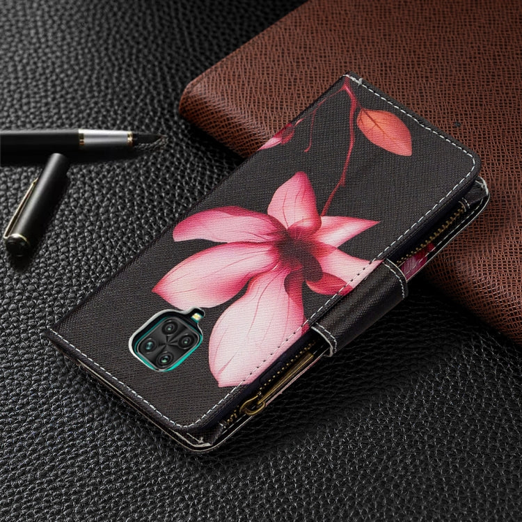 For Xiaomi Redmi Note 9 Pro Colored Drawing Pattern Zipper Horizontal Flip Leather Case with Holder & Card Slots & Wallet