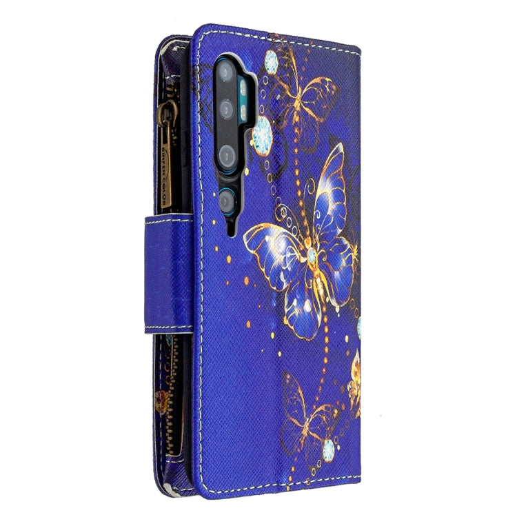 For Xiaomi Mi CC9 Pro / Note 10 Colored Drawing Pattern Zipper Horizontal Flip Leather Case with Holder & Card Slots & Wallet
