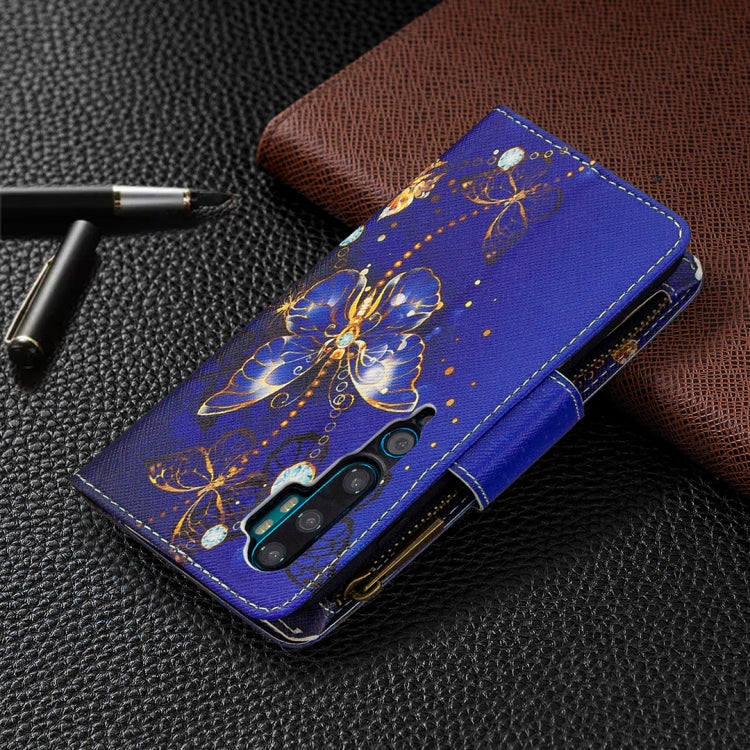 For Xiaomi Mi CC9 Pro / Note 10 Colored Drawing Pattern Zipper Horizontal Flip Leather Case with Holder & Card Slots & Wallet
