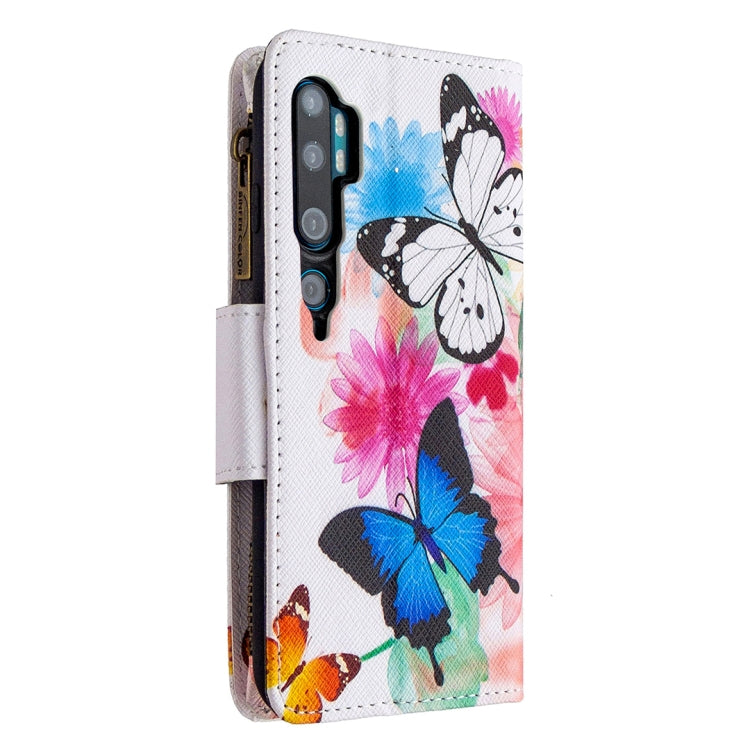 For Xiaomi Mi CC9 Pro / Note 10 Colored Drawing Pattern Zipper Horizontal Flip Leather Case with Holder & Card Slots & Wallet