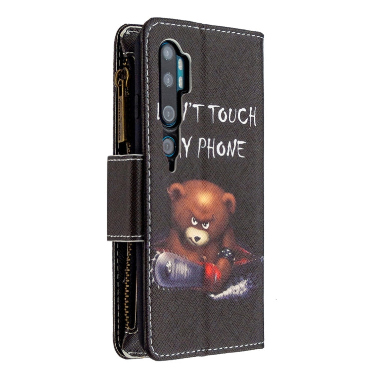 For Xiaomi Mi CC9 Pro / Note 10 Colored Drawing Pattern Zipper Horizontal Flip Leather Case with Holder & Card Slots & Wallet