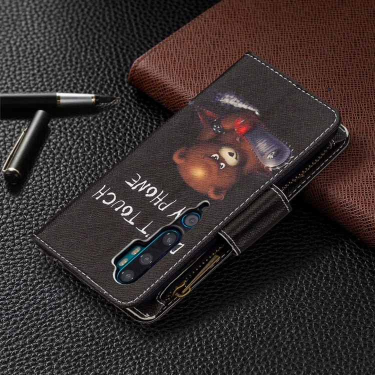 For Xiaomi Mi CC9 Pro / Note 10 Colored Drawing Pattern Zipper Horizontal Flip Leather Case with Holder & Card Slots & Wallet