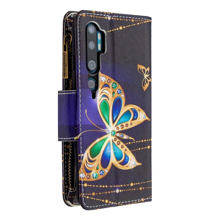 For Xiaomi Mi CC9 Pro / Note 10 Colored Drawing Pattern Zipper Horizontal Flip Leather Case with Holder & Card Slots & Wallet