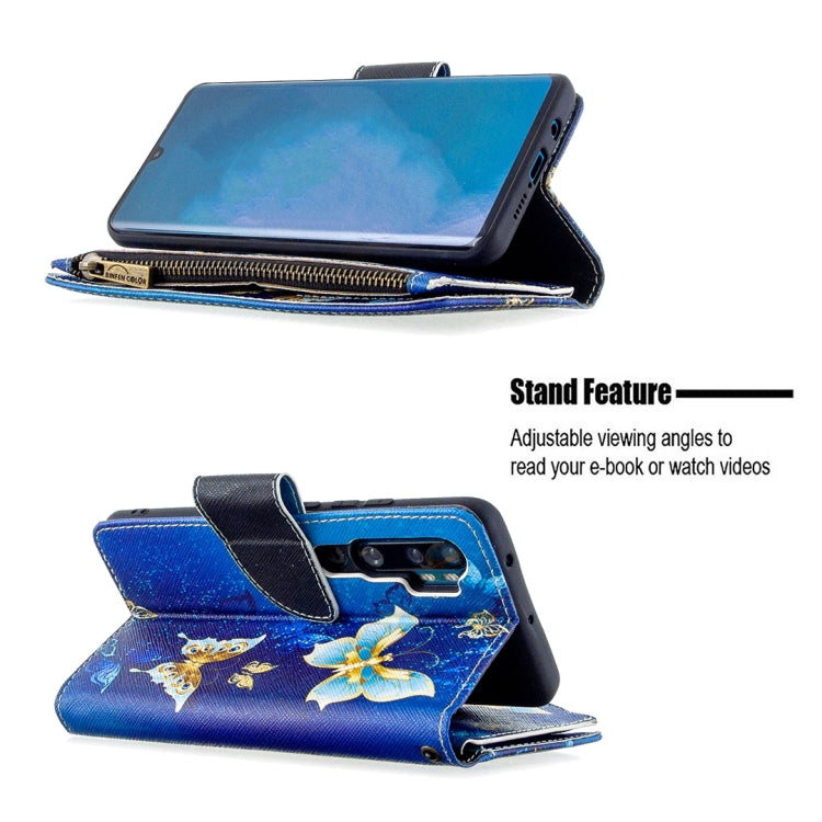 For Xiaomi Mi CC9 Pro / Note 10 Colored Drawing Pattern Zipper Horizontal Flip Leather Case with Holder & Card Slots & Wallet
