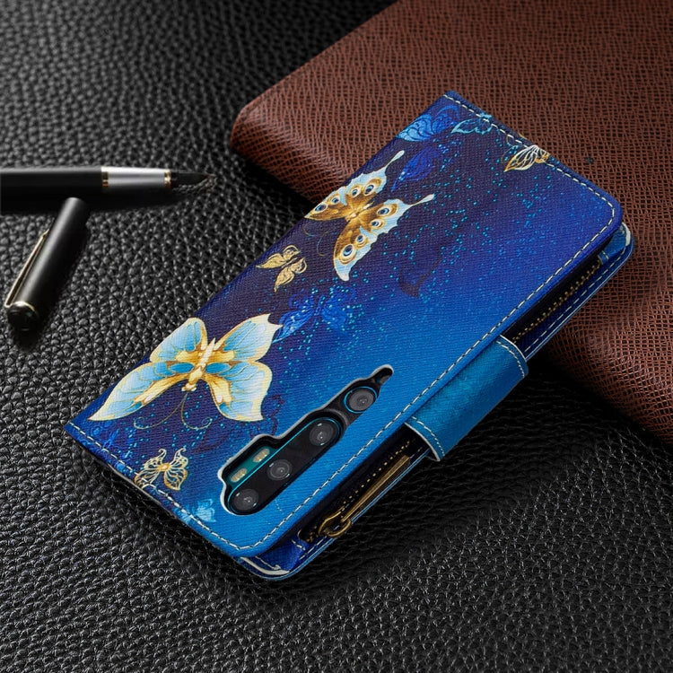 For Xiaomi Mi CC9 Pro / Note 10 Colored Drawing Pattern Zipper Horizontal Flip Leather Case with Holder & Card Slots & Wallet