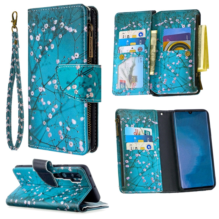 For Xiaomi Mi CC9 Pro / Note 10 Colored Drawing Pattern Zipper Horizontal Flip Leather Case with Holder & Card Slots & Wallet