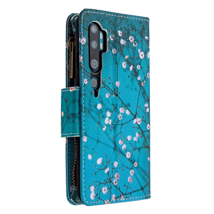 For Xiaomi Mi CC9 Pro / Note 10 Colored Drawing Pattern Zipper Horizontal Flip Leather Case with Holder & Card Slots & Wallet